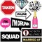 Bachelorette Party Photo Booth Props - 36 Piece Set - Bachelorette Party Decorations, Favors, Gifts and Ideas